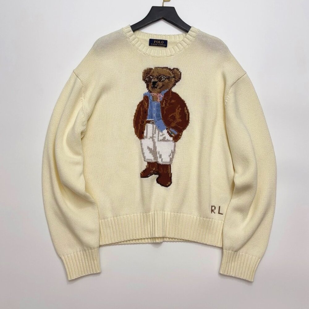 Polo Ralph Lauren Polo Bear Cotton Crewneck Sweater - Picture 4 of 17
